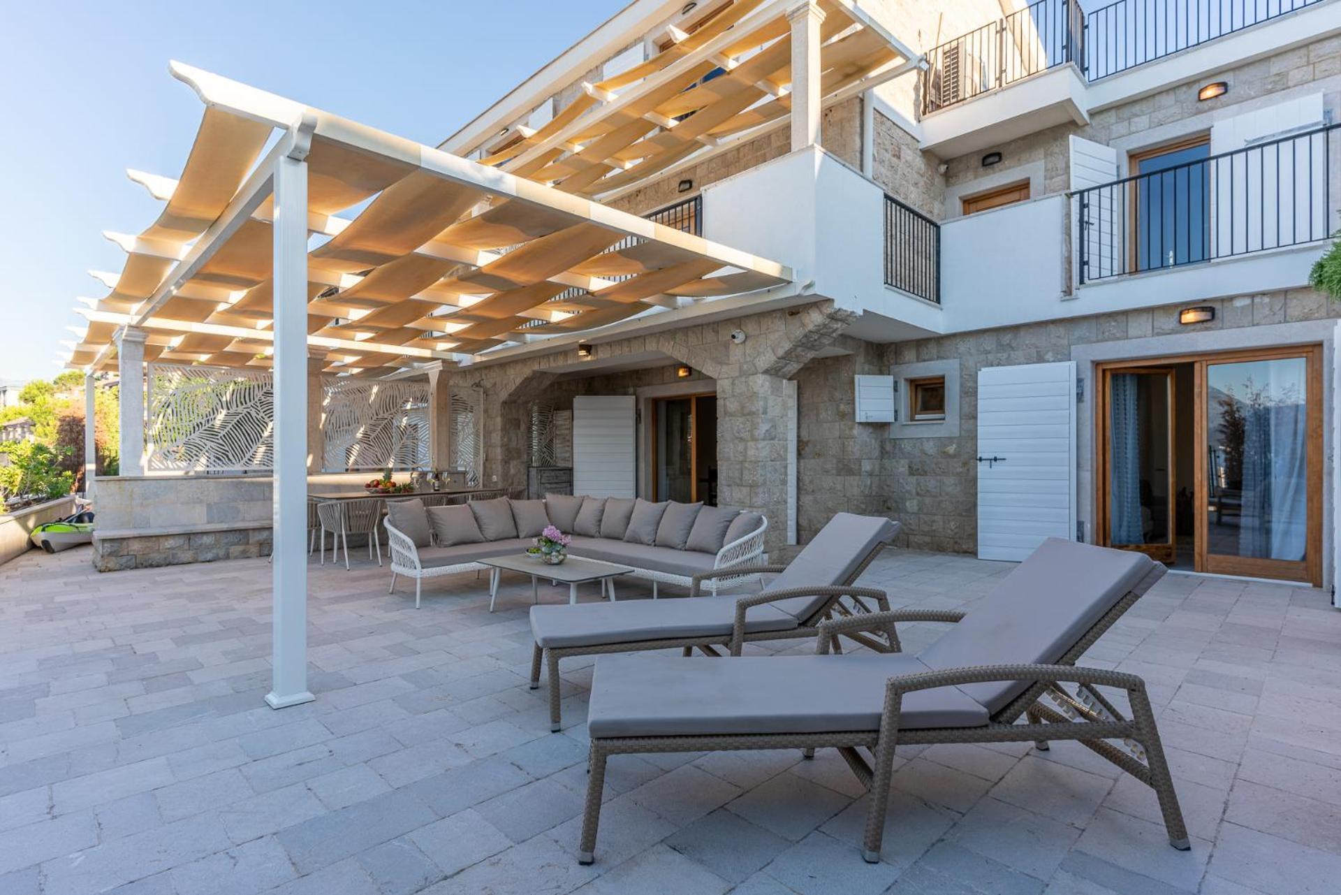 Villa Plitka Teodo Esterno foto